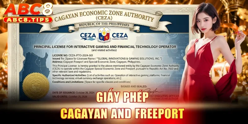Giấy phép ABC8 3 Giấy phép Cagayan And Freeport